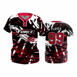 4945 WOMENS 2-BUTTON SCOOP NECK LYCRA MESH CAP-CITY-FORCE-2