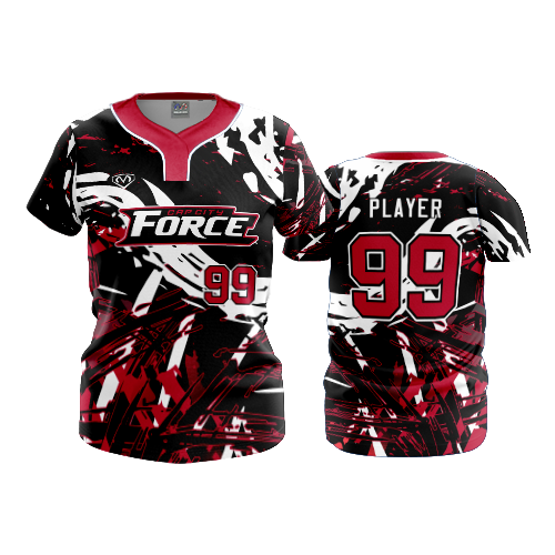 4945 WOMENS NO BUTTON SCOOP NECK CAP-CITY-FORCE-2