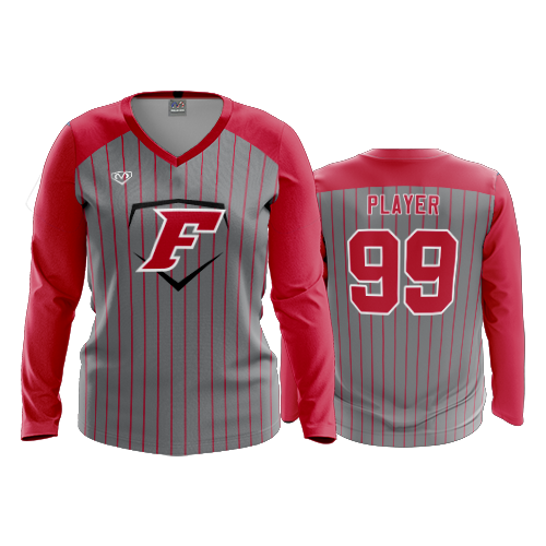 4945 WOMENS V NECK LONGSLEEVE CAP-CITY-FORCE-4