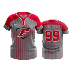 4945 WOMENS 2-BUTTON SCOOP NECK LYCRA MESH CAP-CITY-FORCE-4