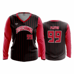 4950 WOMENS V NECK LONGSLEEVE STEELHAWKS-1