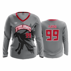 4950 WOMENS V NECK LONGSLEEVE STEELHAWKS-2