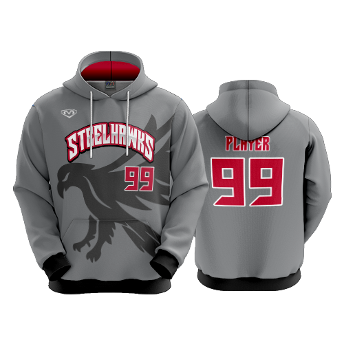 4949 UNISEX FLEECE HOODY STEELHAWKS-2