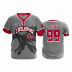 4949 MENS 2-BUTTON SCOOP NECK LYCRA MESH STEELHAWKS-2