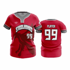 4950 WOMENS NO BUTTON SCOOP NECK STEELHAWKS-3