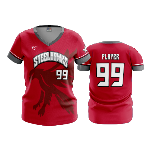 4949 WOMENS V NECK STEELHAWKS-3