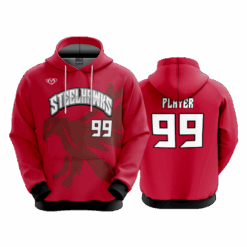 4949 UNISEX FLEECE HOODY STEELHAWKS-3