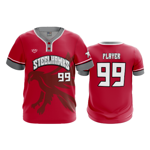 4949 MENS 2-BUTTON SCOOP NECK LYCRA MESH STEELHAWKS-3