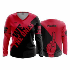 4962 WOMENS V NECK LONGSLEEVE WE-THE-ONES