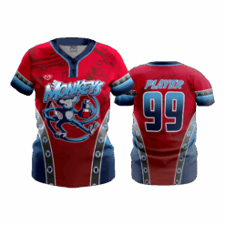 4948 WOMENS 2-BUTTON SCOOP NECK LYCRA MESH LAB-MONKEYS-25-1