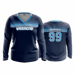 4951 WOMENS V NECK LONGSLEEVE ADENA-WARRIORS-BASKETBALL