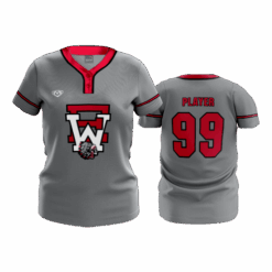 4961 WOMENS 2-BUTTON SCOOP NECK LYCRA MESH EASTERN-WARRIORS-2