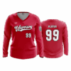 4961 WOMENS V NECK LONGSLEEVE EASTERN-WARRIORS-FP-1