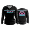 4982 WOMENS V NECK LONGSLEEVE MADCO-BASKETBALL