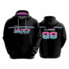 4982 UNISEX FLEECE HOODY MADCO-BASKETBALL