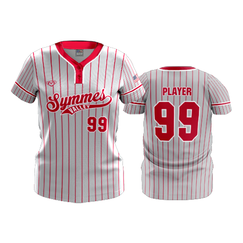 4992 WOMENS 2-BUTTON SCOOP NECK LYCRA MESH SYMMES-VALLEY