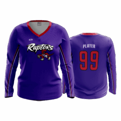 4977 WOMENS V NECK LONGSLEEVE RAPTORS-BASKETBALL