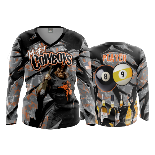 4983 WOMENS V NECK LONGSLEEVE MISFIT-COWBOYS-2