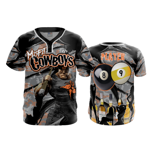 4983 MENS 2-BUTTON SCOOP NECK LYCRA MESH MISFIT-COWBOYS-2