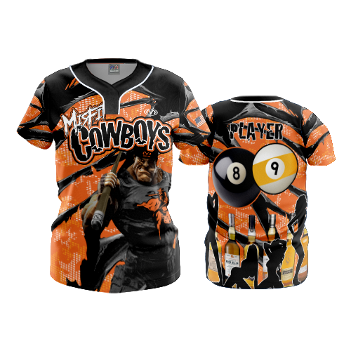 4983 WOMENS NO BUTTON SCOOP NECK MISFIT-COWBOYS