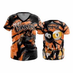 4983 WOMENS V NECK MISFIT-COWBOYS