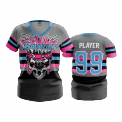 4986 WOMENS V NECK SAVAGES-2