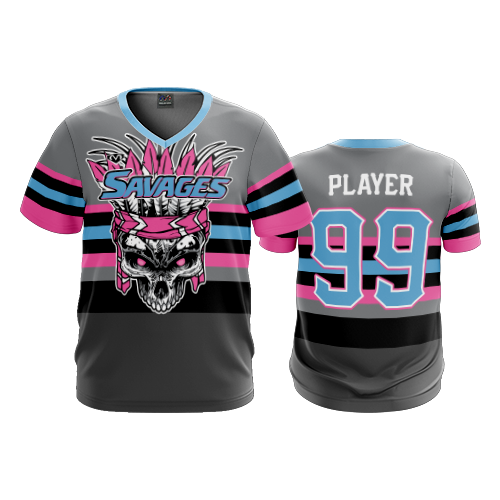 4986 MENS SPORT V NECK SAVAGES-2