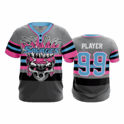 4986 MENS 2-BUTTON SCOOP NECK LYCRA MESH SAVAGES-2