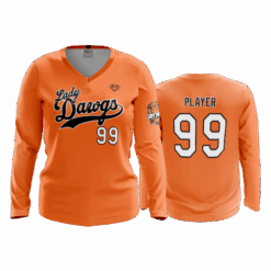 4980 WOMENS V NECK LONGSLEEVE DALTON-LADY-DAWGS-1