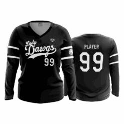 4980 WOMENS V NECK LONGSLEEVE DALTON-LADY-DAWGS-2