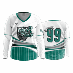 3296 WOMENS V NECK LONGSLEEVE OHIO-STING-BATTEN