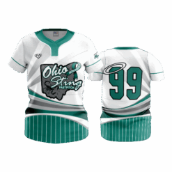 3296 WOMENS NO BUTTON SCOOP NECK OHIO-STING-BATTEN