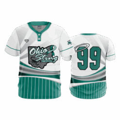 3296 MENS 2-BUTTON SCOOP NECK LYCRA MESH OHIO-STING-BATTEN