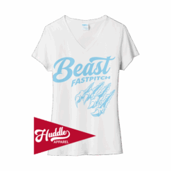 4984 PORT WOMENS V-NECK T-SHIRT BEAST-FR