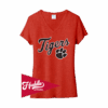 4937 PORT WOMENS V-NECK T-SHIRT CENTRAL-OHIO-TIGERS-FR