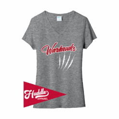 4943 PORT WOMENS V-NECK T-SHIRT WARHAWKS-FR