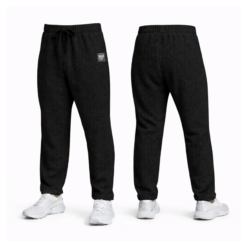 WAFFLE SWEAT PANTS BLACK