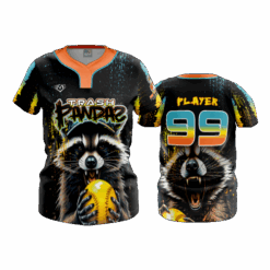 3631 WOMENS NO BUTTON SCOOP NECK TRASH-PANDAS-1