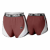 4994 WOMENS MICRO FIBER PRACTICE SHORT MAROON-MONSTERS-1