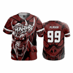 4994 MENS FULL BUTTON DOWN MAROON-MONSTERS-1