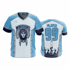 5003 MENS SPORT V NECK WARRIORS-BASEBALL-2