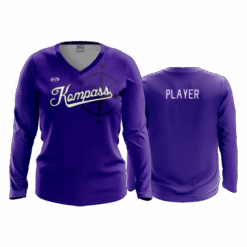 5002 WOMENS V NECK LONGSLEEVE KOMPASS