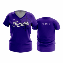 5002 WOMENS V NECK KOMPASS