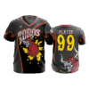 3502 MENS SPORT V NECK TOROS-GREY