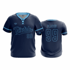 5006 MENS 2-BUTTON SCOOP NECK LYCRA MESH RIPTIDE-2