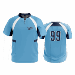 5006 UNISEX DERBY JACKET SHORT SLEEVE RIPTIDE-BASEBALL-1