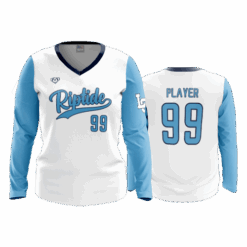 5006 WOMENS V NECK LONGSLEEVE RIPTIDE-BASEBALL-1