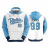 5006 UNISEX FLEECE HOODY RIPTIDE-BASEBALL-1