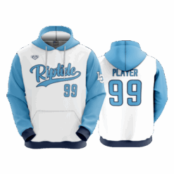 5006 UNISEX FLEECE HOODY RIPTIDE-BASEBALL-1