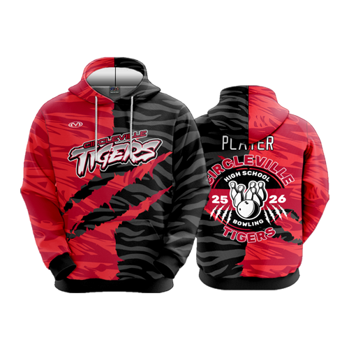 5008 UNISEX FLEECE HOODY CIRCLEVILLE-TIGERS-BOWLING-HOODY